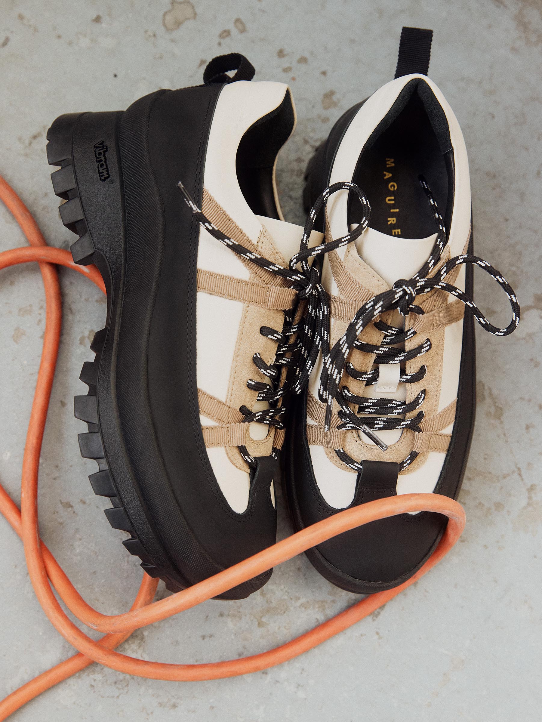 Beja Cream Combo Sneaker - Image 2