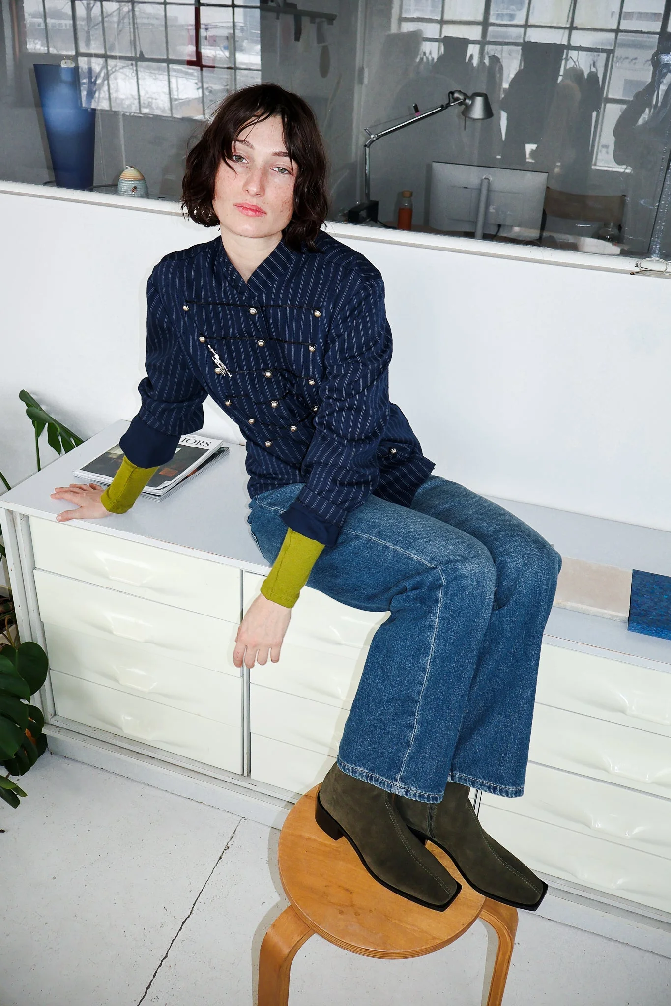 Palma Olive Suede Boot - Image 2