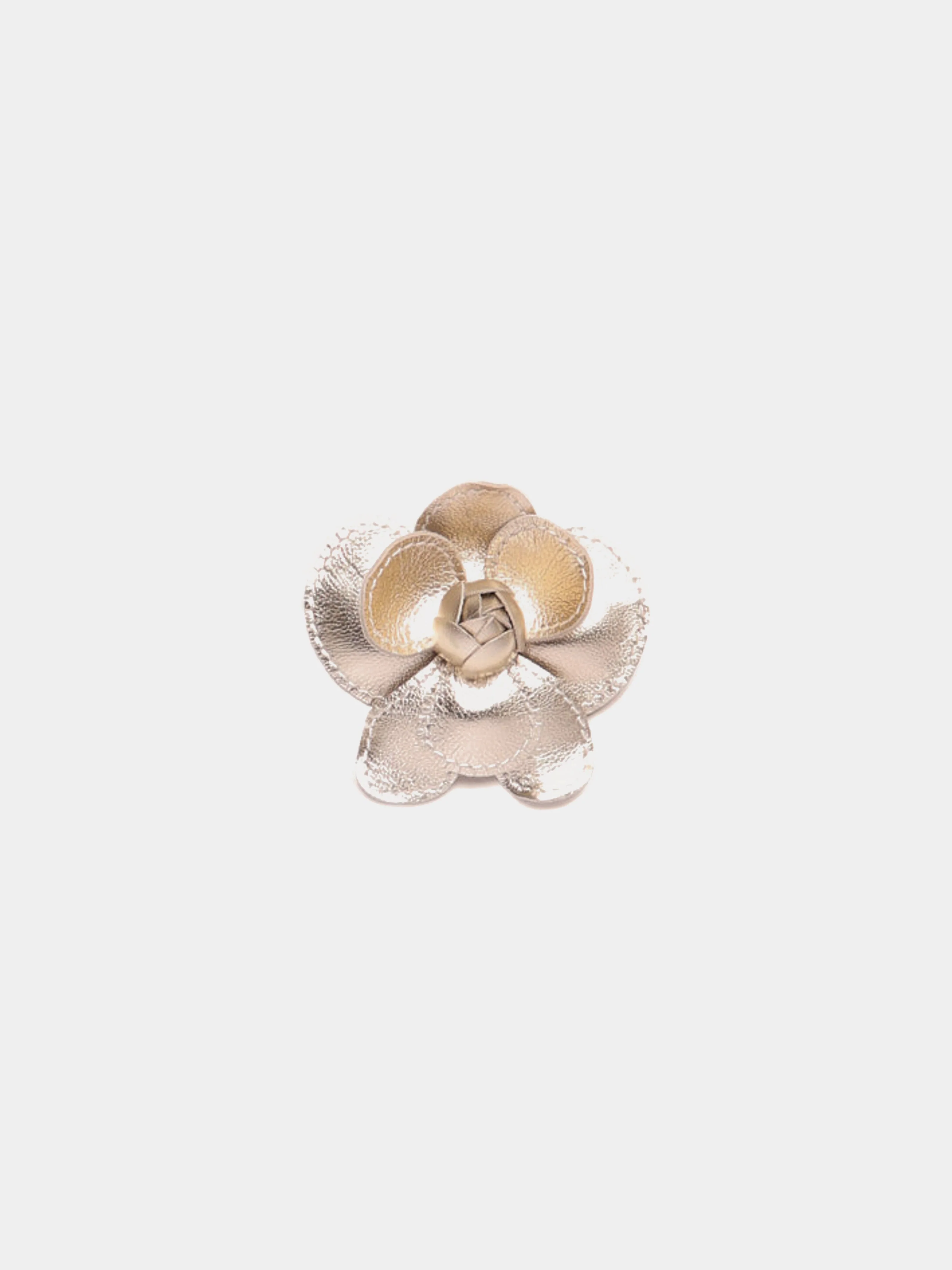 Stitch Flower Clip Gold